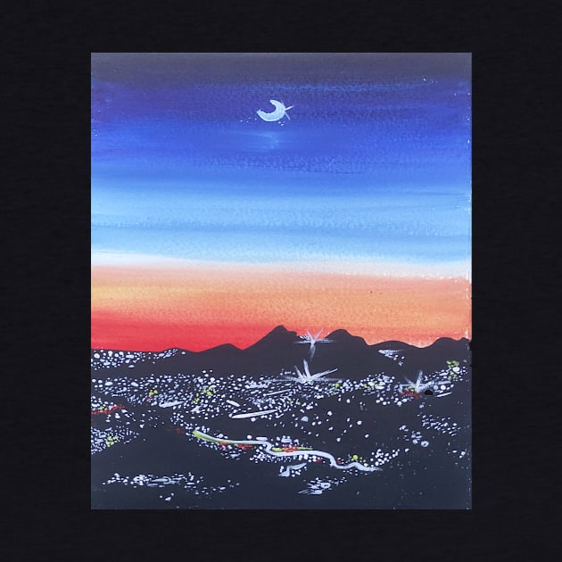 handpainted night sky by brought2life